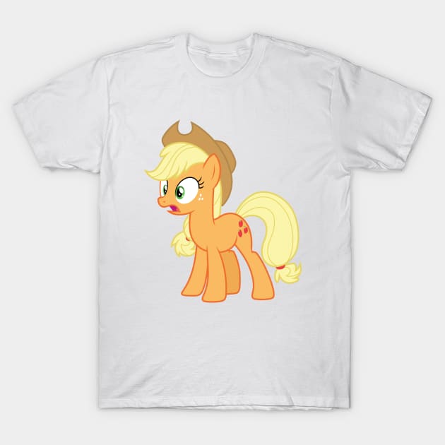 Shocked Applejack T-Shirt by CloudyGlow